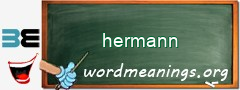 WordMeaning blackboard for hermann